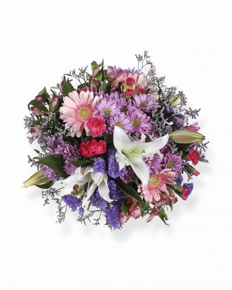 Bouquet rosado de flor silvestre 1