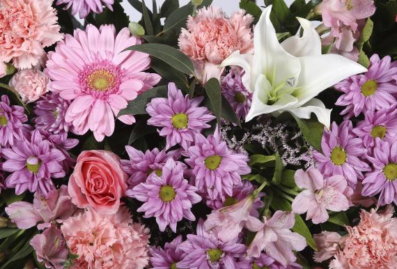 Corona rosada de flor silvestre medium 1