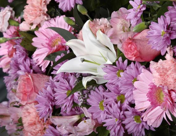 Corona rosada de flor silvestre medium 2