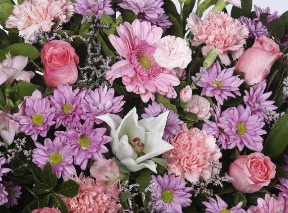 Corona rosada de flor silvestre medium 3