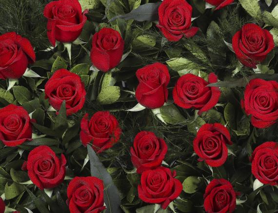 pirámide de rosas detalle 2