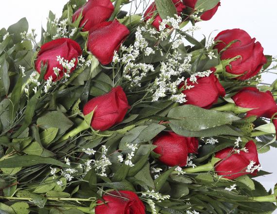 Ramo de 24 rosas rojas 2